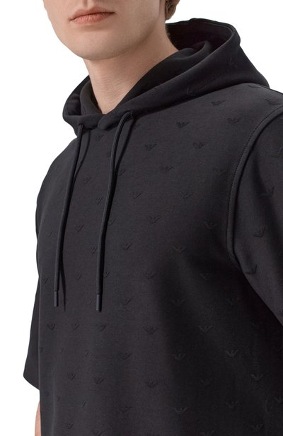Худи из хлопка и лиоцелла EMPORIO ARMANI, арт. EM005221/AF13700, фото 5