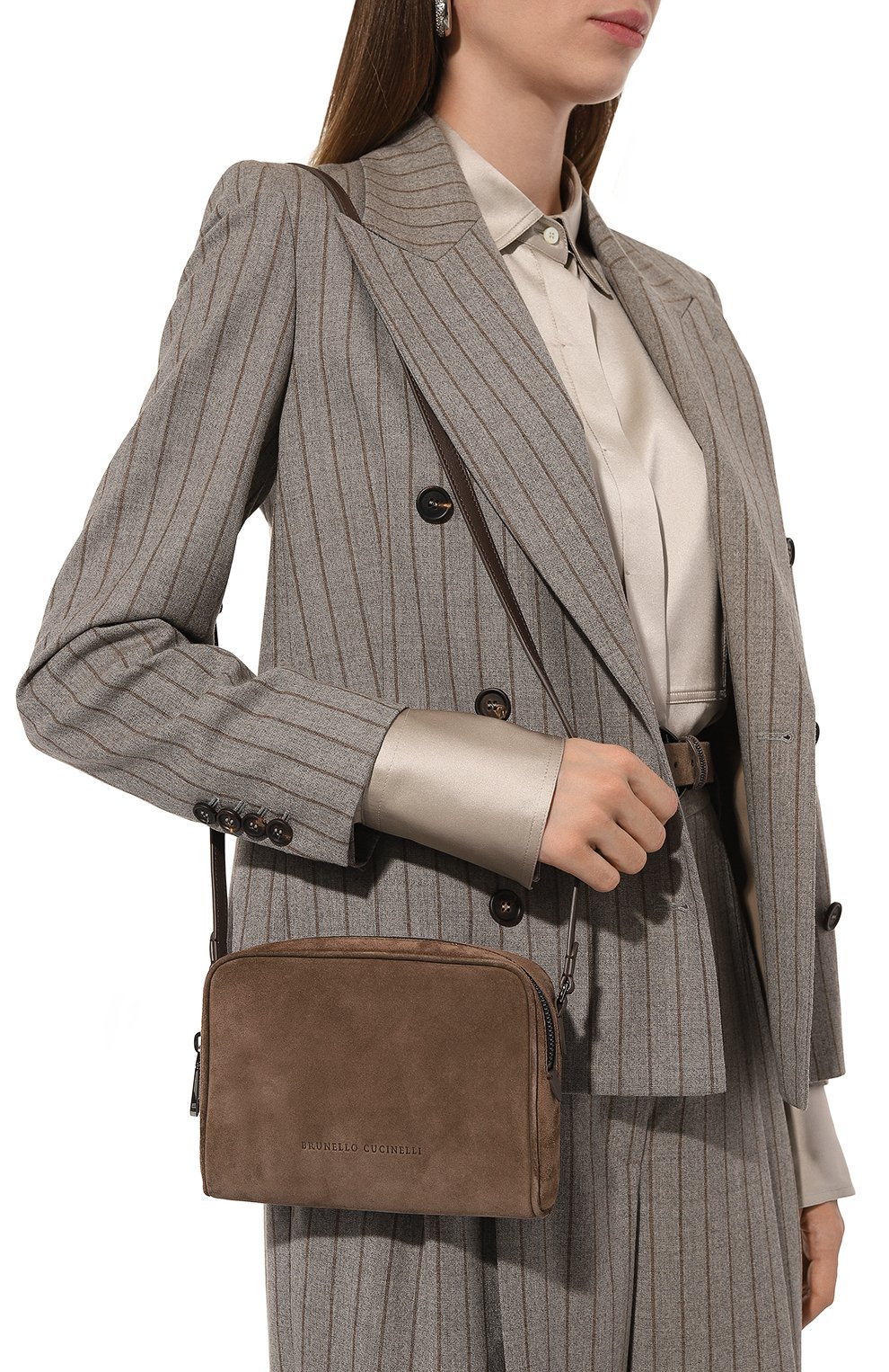 Сумка boston BRUNELLO CUCINELLI коричневого цвета по цене 213500 руб., арт. MBDLD2630, фото 2 Сумка boston BRUNELLO CUCINELLI, арт. MBDLD2630, фото 2