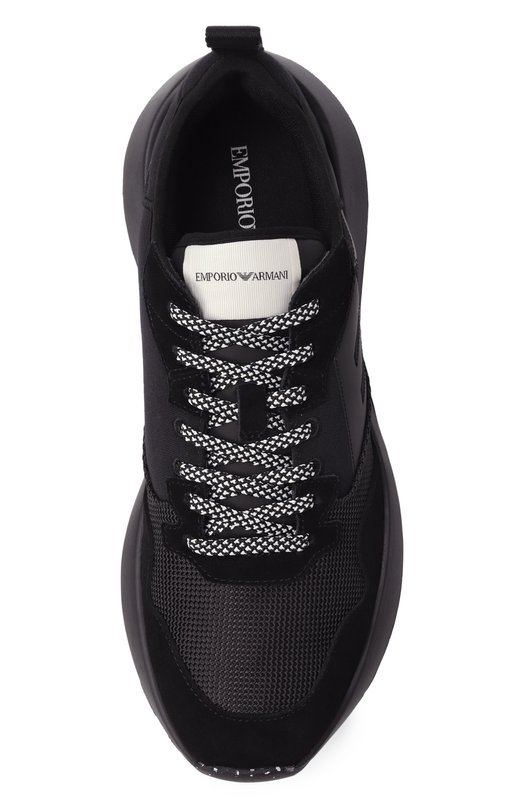 Текстильные кроссовки Emporio Armani EM003667/AF19533 Чёрный  EM003667/AF19533 Фото 6