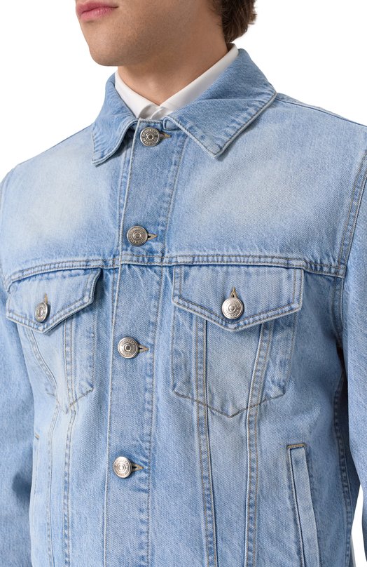 Джинсовая куртка Brunello Cucinelli M241P6909 Голубой  M241P6909 Фото 5