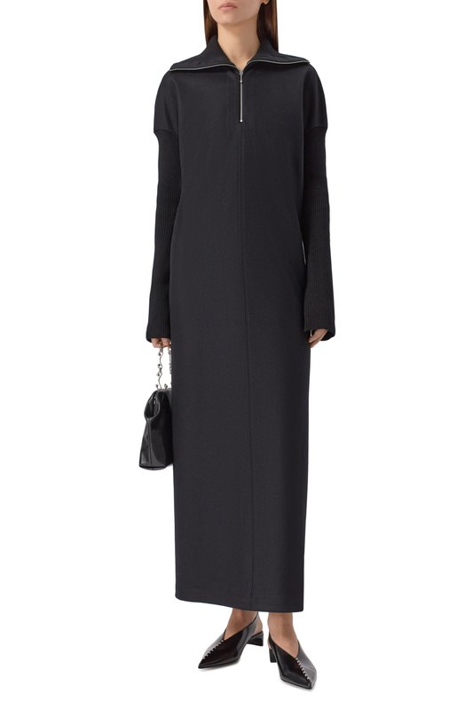 Шерстяное платье Jil Sander J02CT0517/J40045 Чёрный  J02CT0517/J40045 Фото 2