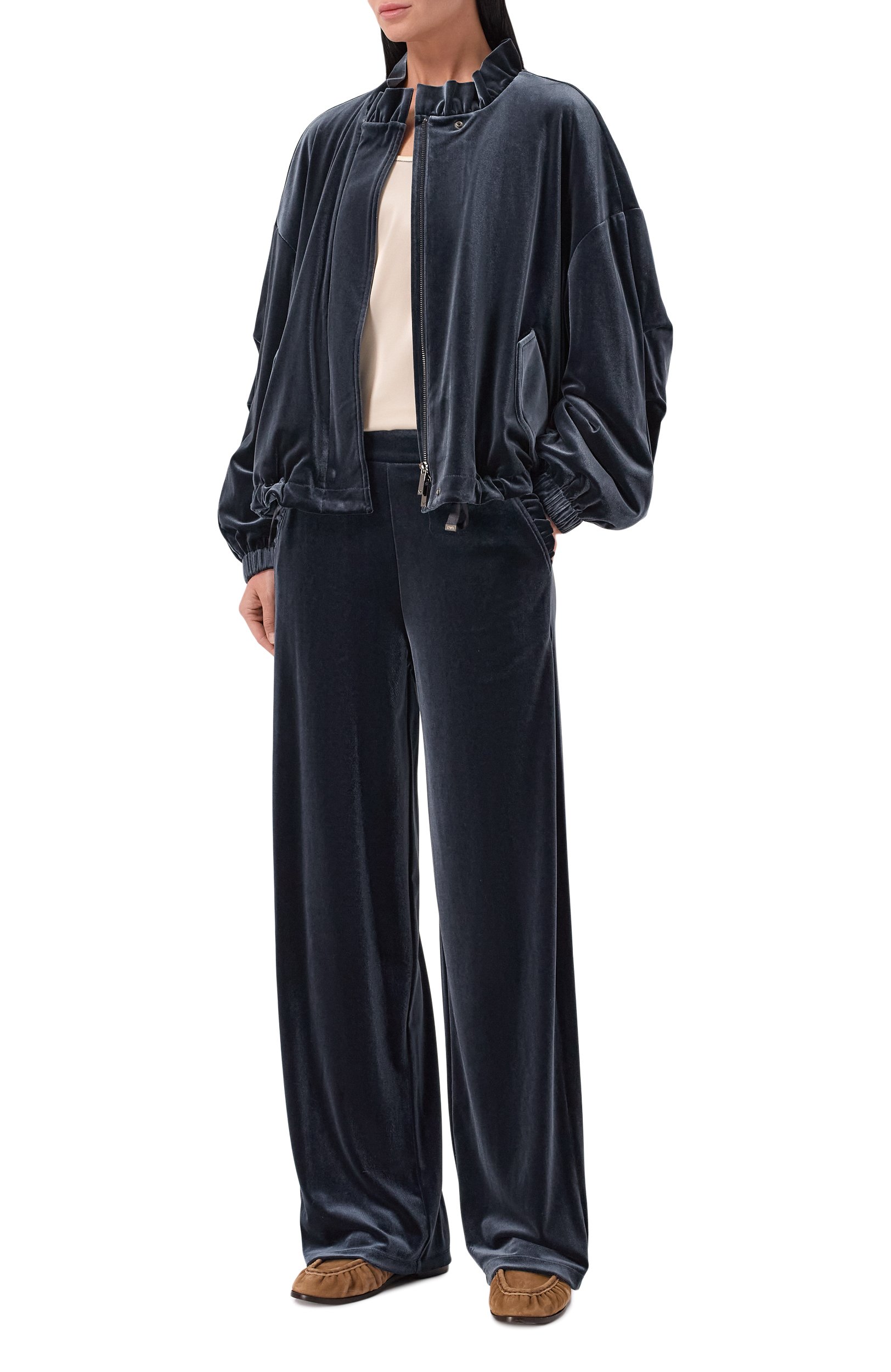 Бархатные брюки EMPORIO ARMANI, арт. EW004149/AF13341, фото 2