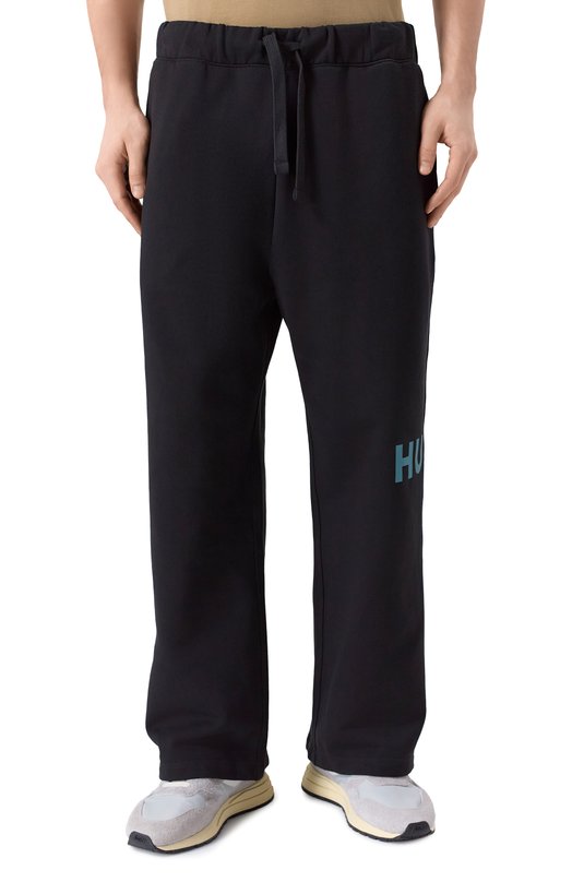 Хлопковые брюки HUGO Blue 50552487 Чёрный  50552487 Фото 3