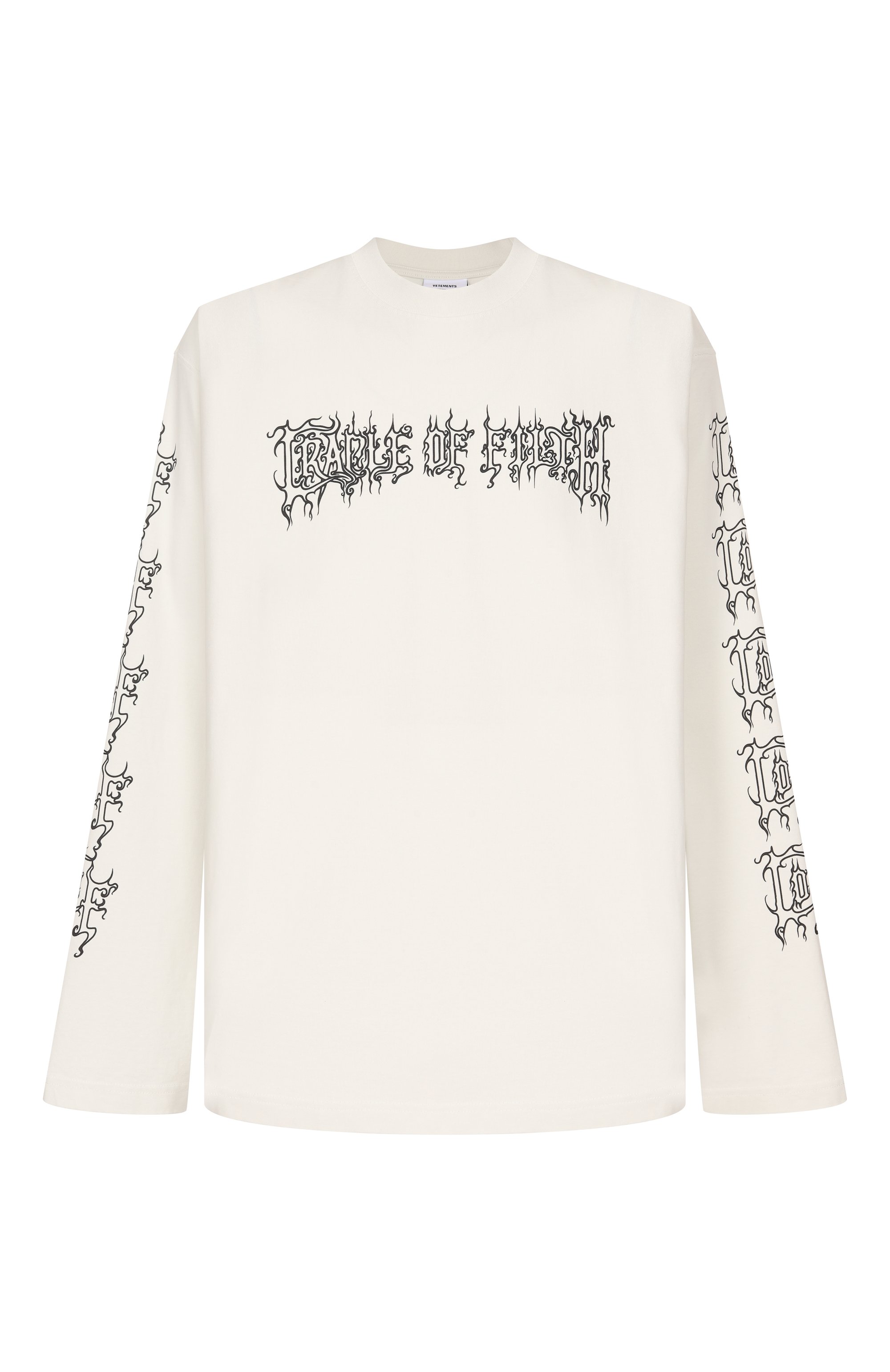 Хлоп ковый лонгслив VETEMENTS, арт. UCF76LS100I/1100 INTERL0CK, фото 1