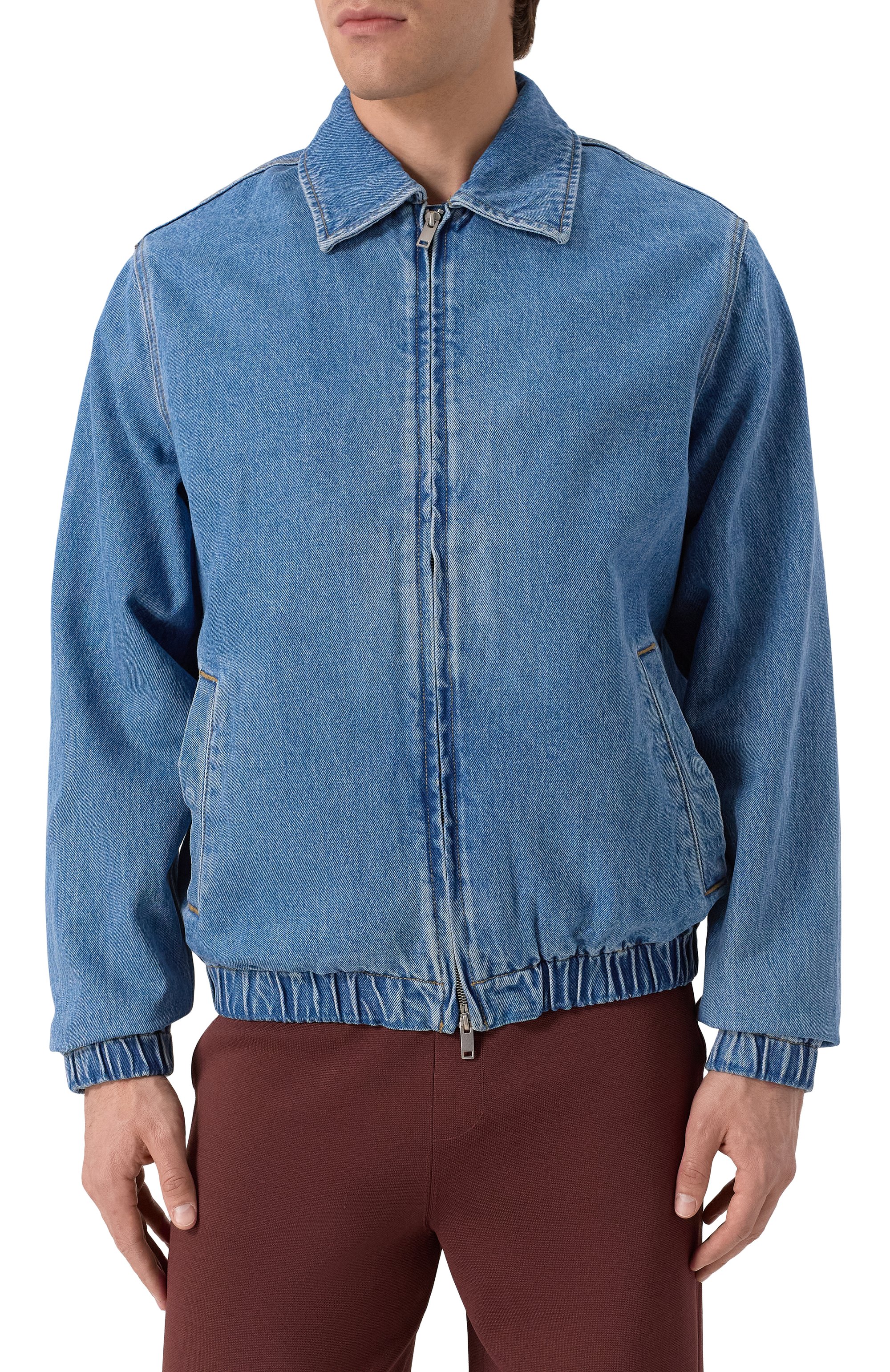 Джинсовый бомбер 12 STOREEZ, арт. 129647, фото 3