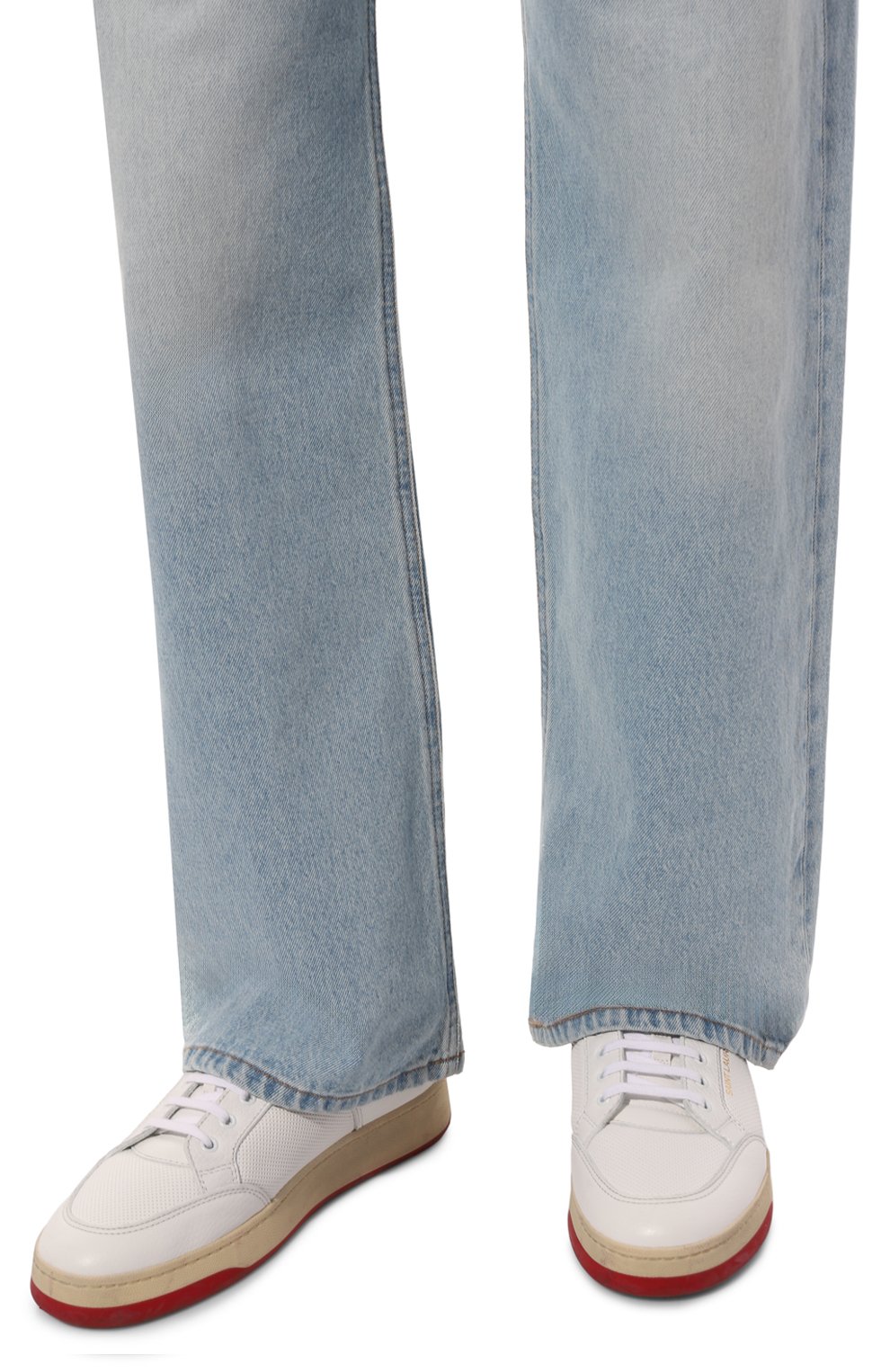 Кожаные кеды sl/61 SAINT LAURENT, арт. 713600/2W4AA, фото 3