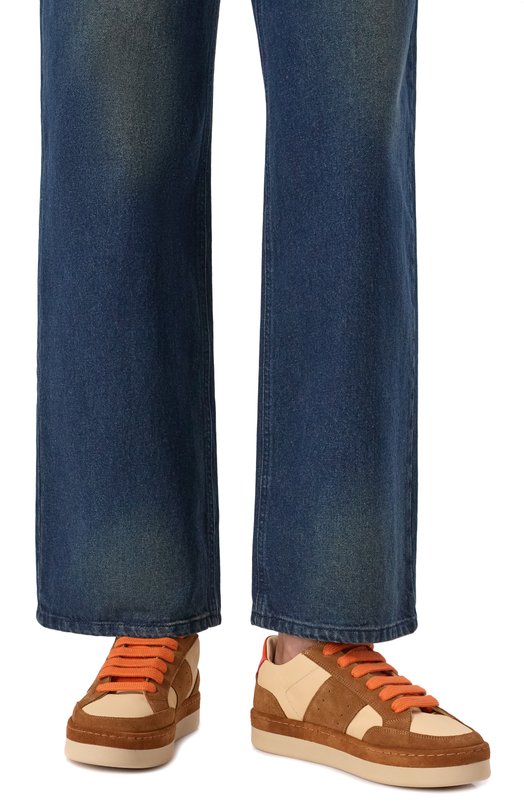 Кожаные кеды Vic Matie 1K5754D_K22BSDTI52 Коричневый  1K5754D_K22BSDTI52 Фото 2