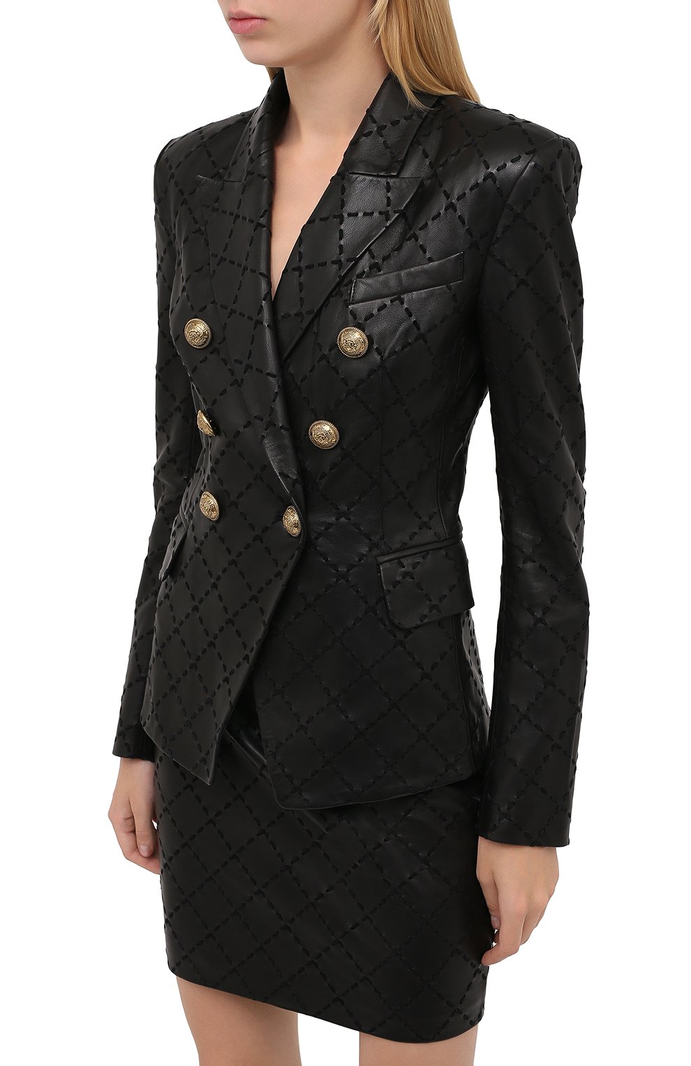 Кожаный жакет BALMAIN, арт. UF17110/L027, фото 4