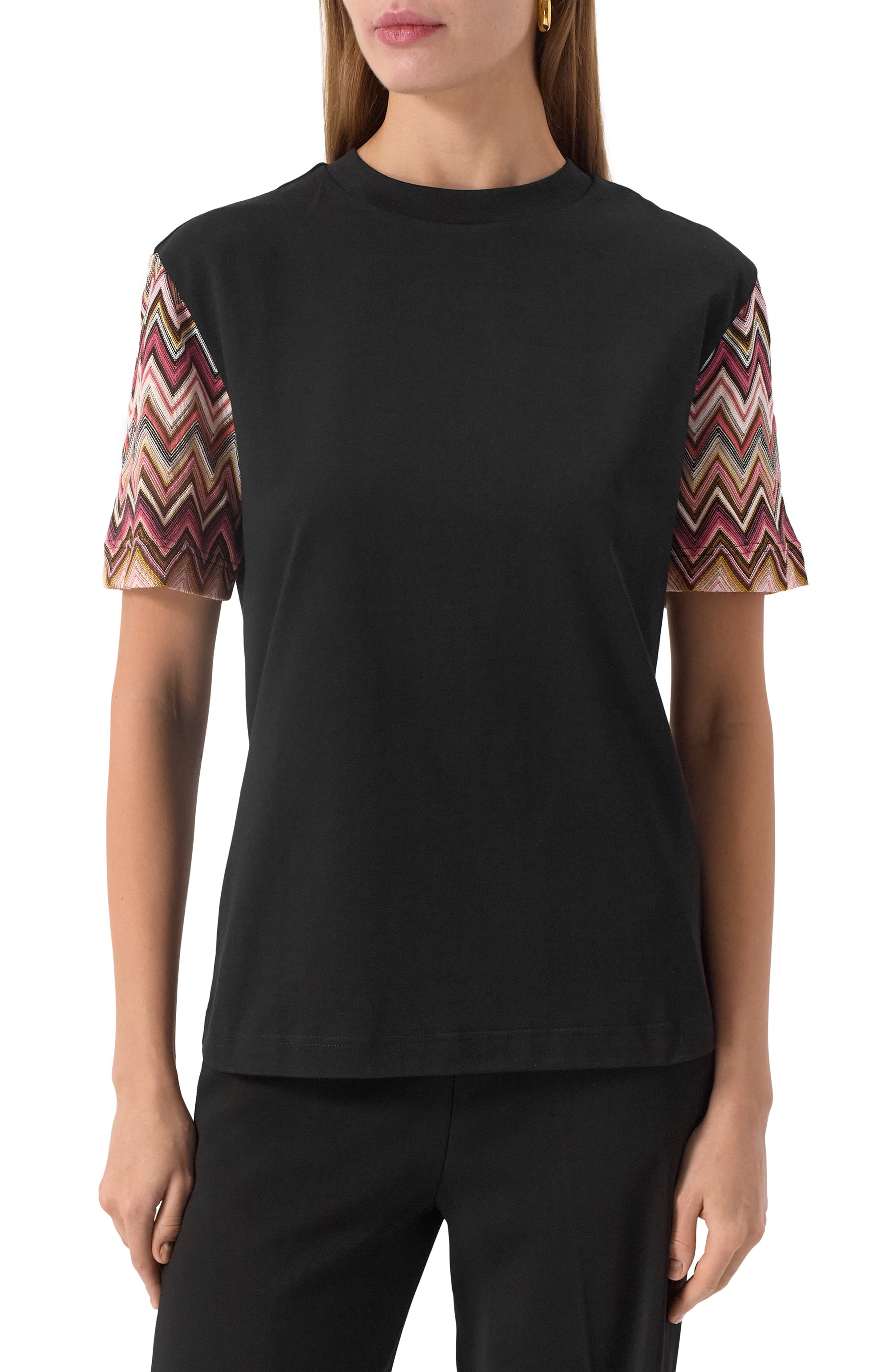 Футболка из хлопка и вискозы MISSONI, арт. DS25SL01/BJ00N7, фото 3