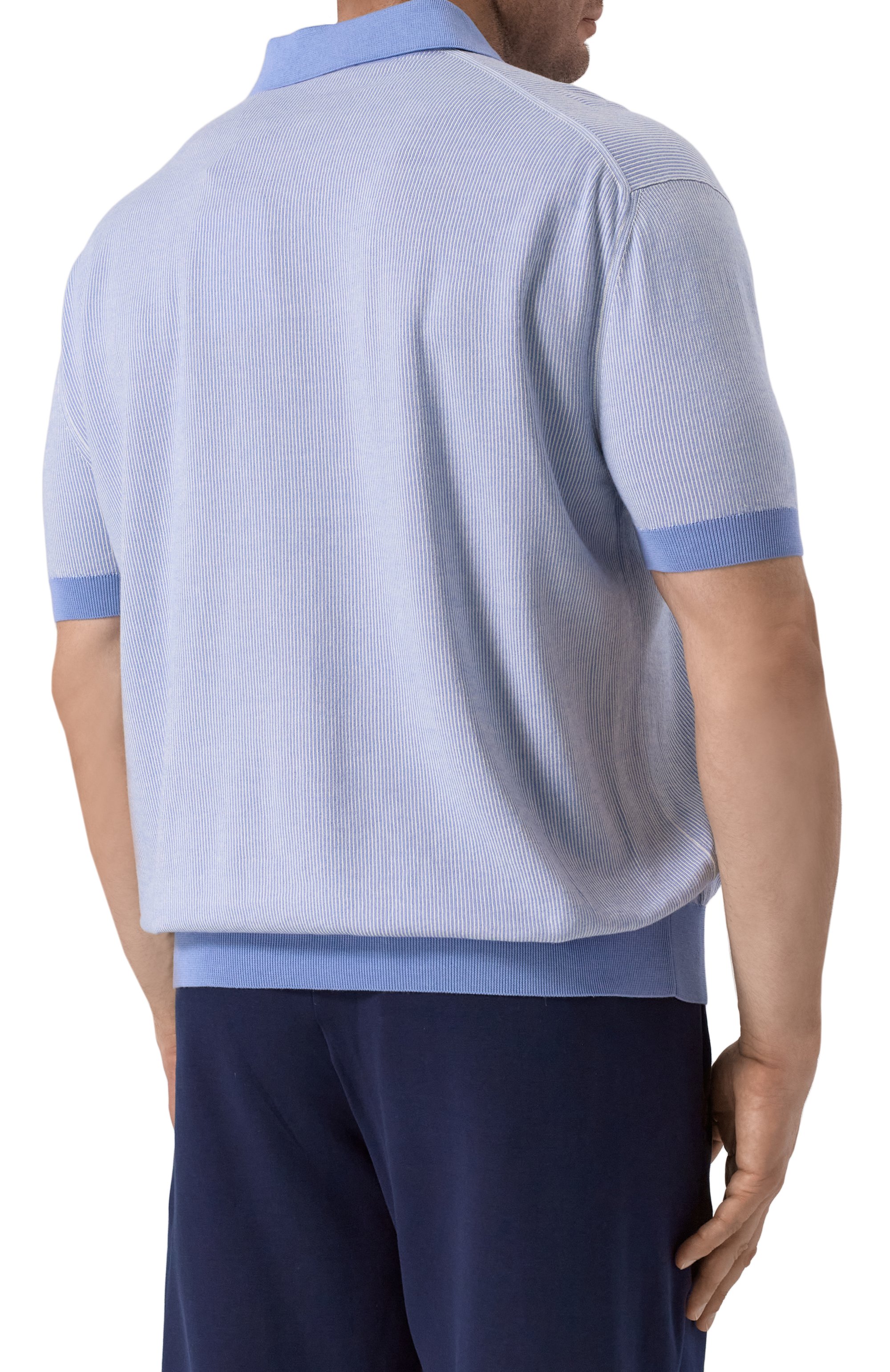 Поло из хлопка и кашемира PAUL&SHARK, арт. 25411604/3XL, фото 4