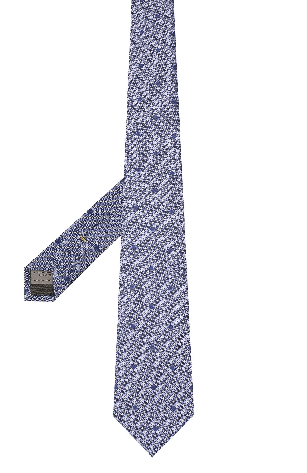 Шелковый галстук CANALI синего цвета по цене 9575 руб., арт. 18/HJ02076, фото 2 Шелковый галстук CANALI, арт. 18/HJ02076, фото 2