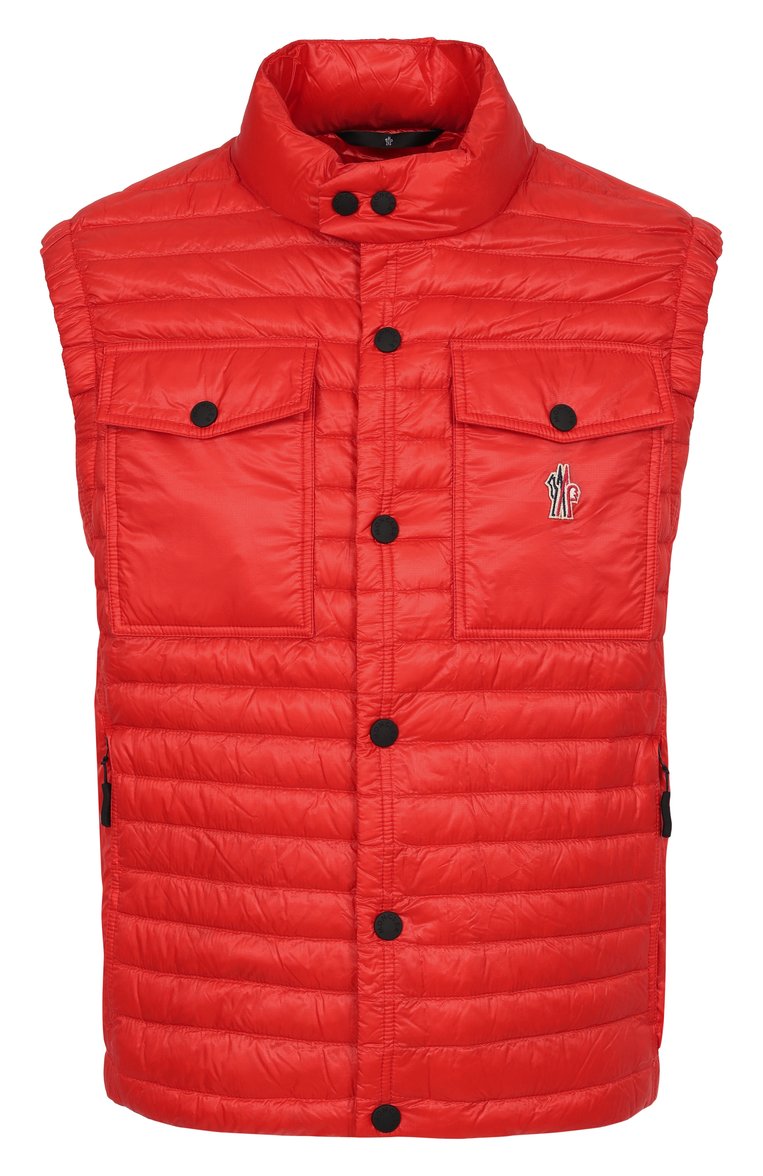 Мужской утепленный жилет ollon MONCLER GRENOBLE красного цвета, арт. 1A00012/595B1 | Фото 1 (Материал подклада: Синтетический материал; Материал внешний: Синтетический материал; Длина (верхняя одежда): Короткие; Стили: Кэжуэл; Мужское Кросс-КТ: жилеты-объемные)