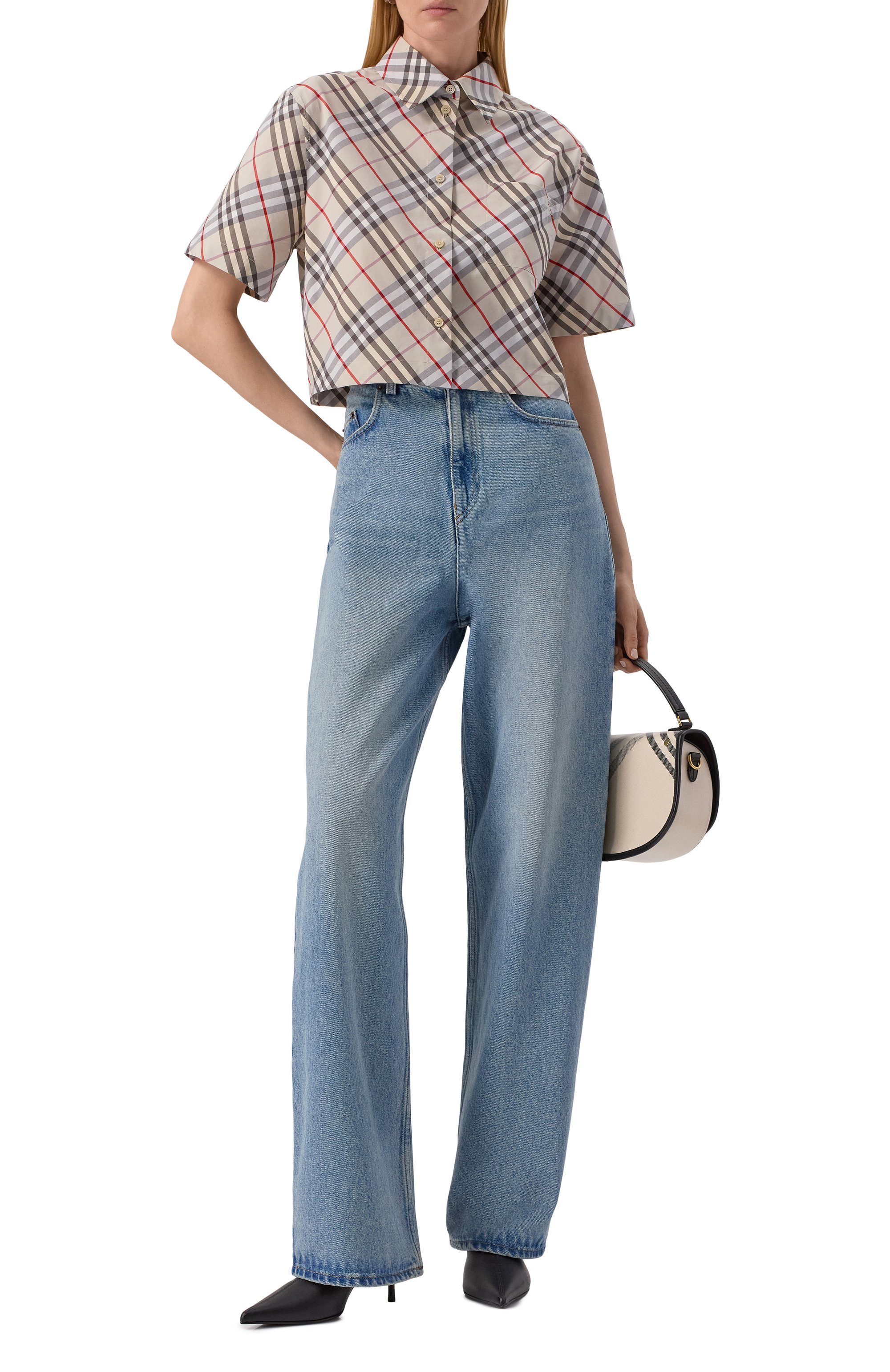 Хлопковая рубашка BURBERRY, арт. 8110951, фото 2