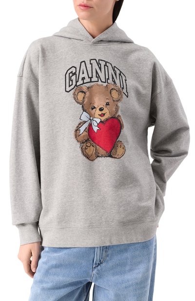 Хлопковое худи GANNI, арт. T4162, фото 3