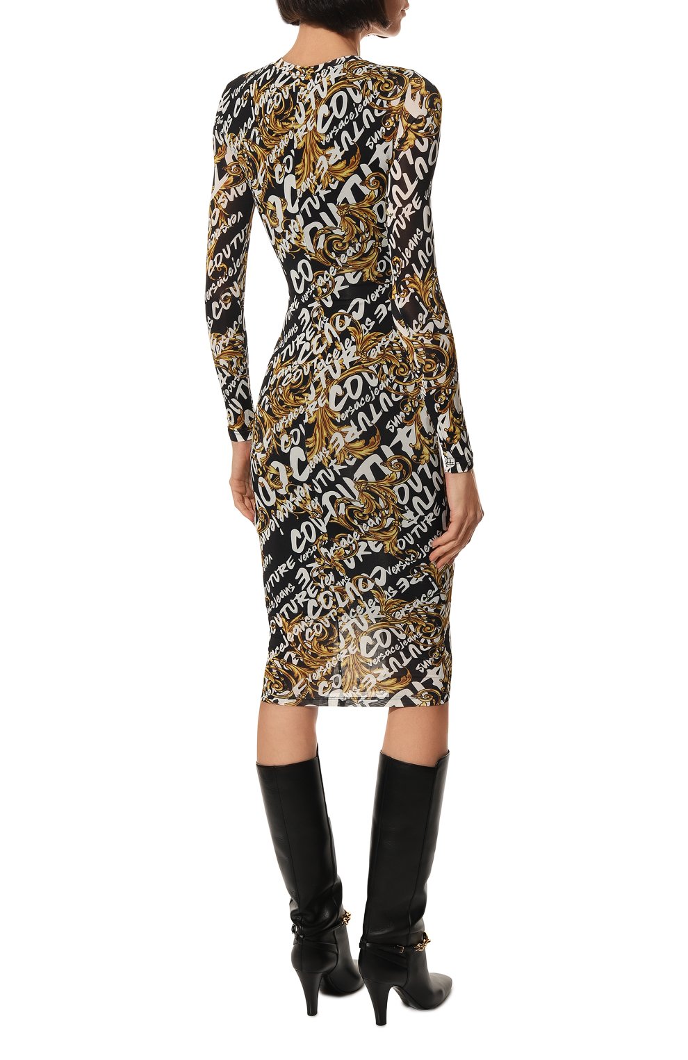 Платье из вискозы VERSACE JEANS COUTURE, арт. 73HA0920-73DP920 J.0RGANZIN0 PR.BRUSH/JS138, фото 4