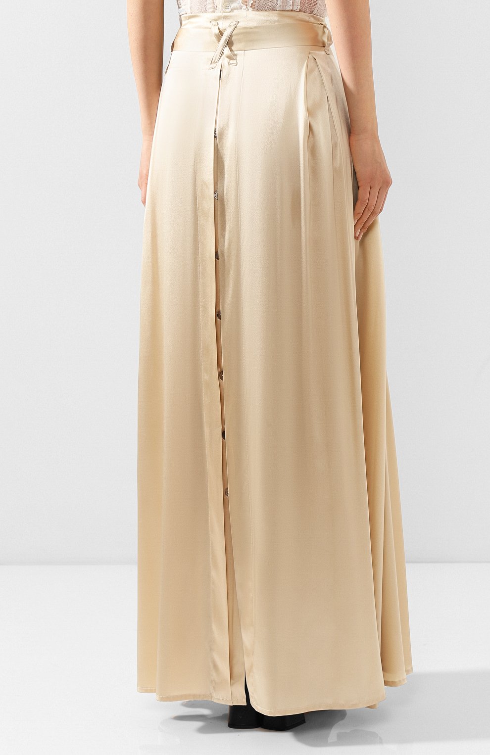 Шелковая юбка ANN DEMEULEMEESTER кремового цвета по цене 164000 руб., арт. 2001-1750-P-108-020, фото 4 Шелковая юбка ANN DEMEULEMEESTER, арт. 2001-1750-P-108-020, фото 4