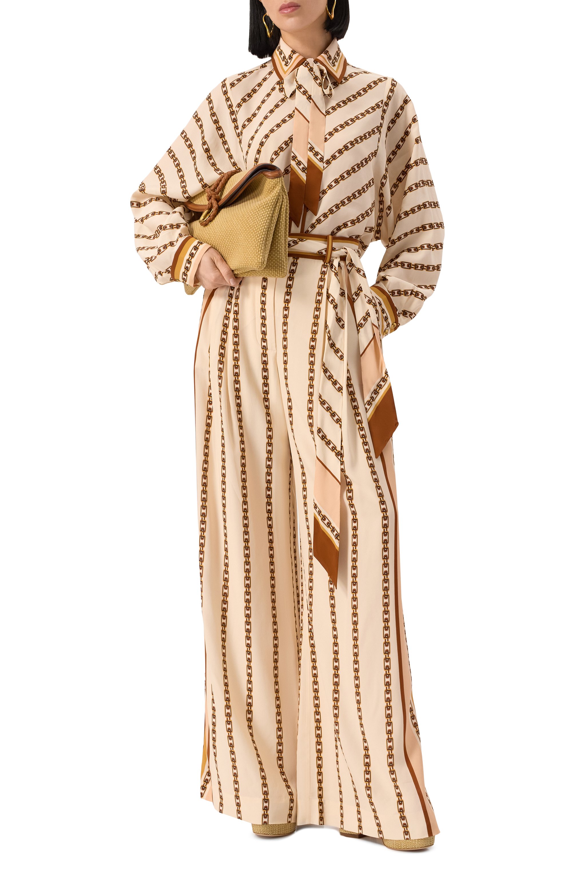 Брюки из вискозы и шелка ZIMMERMANN, арт. 4106PS25R, фото 2