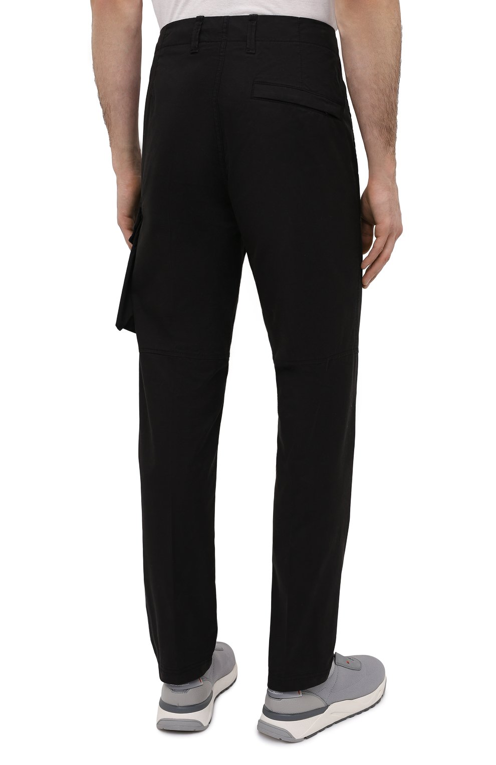 Хлопковые брюки-карго STONE ISLAND черного цвета по цене 24950 руб., арт. 741531419, фото 4 Хлопковые брюки-карго STONE ISLAND, арт. 741531419, фото 4