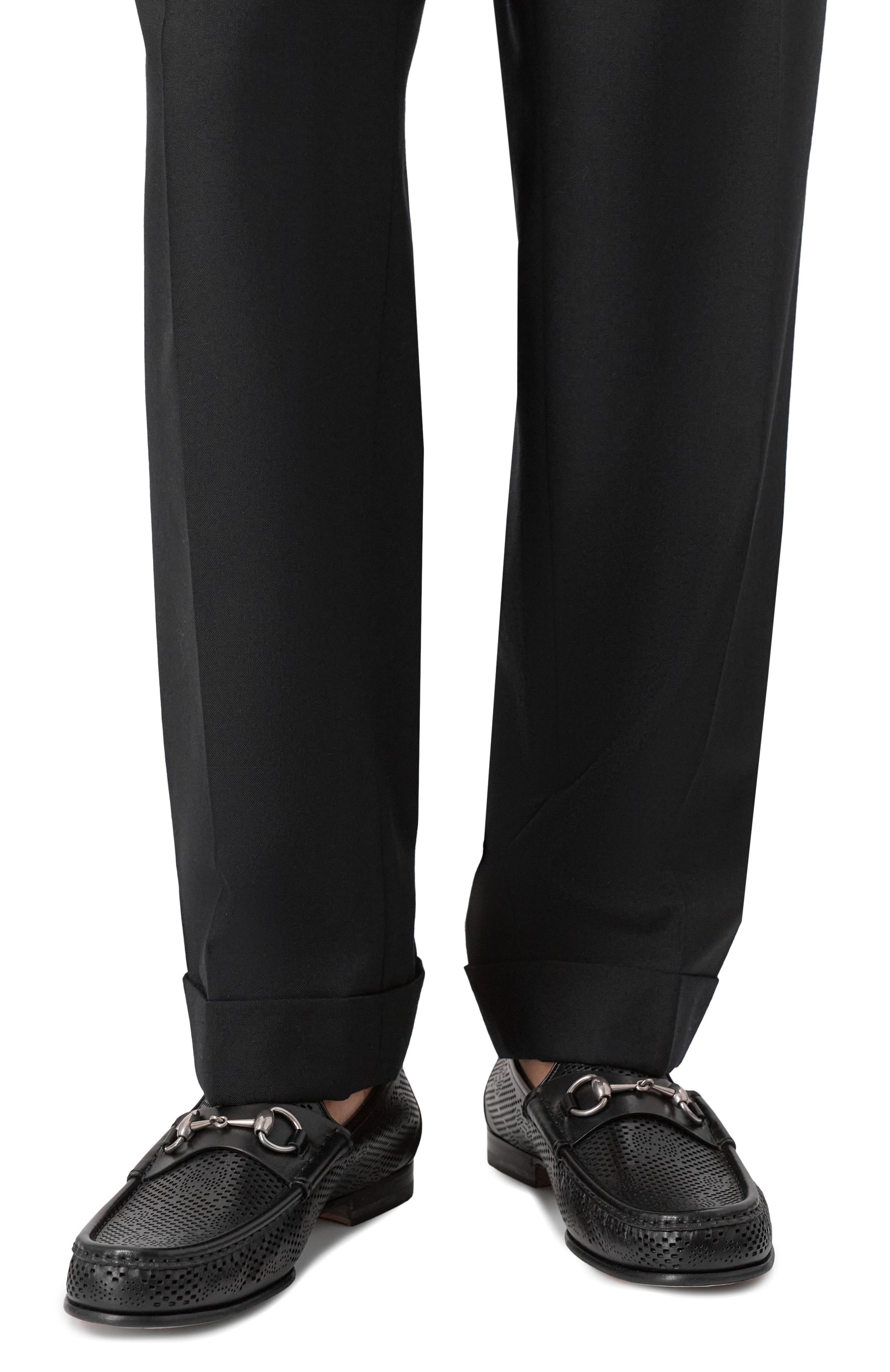 Кожаные лоферы horsebit 1953 GUCCI черного цвета по цене 135000 руб., арт. 816180/AADGL, фото 3 Кожаные лоферы horsebit 1953 GUCCI, арт. 816180/AADGL, фото 3