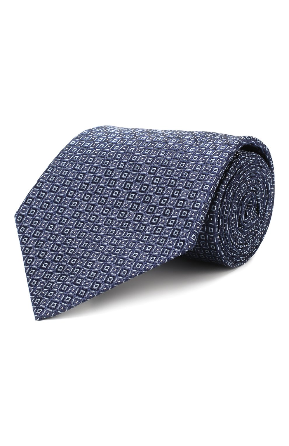 Шелковый галстук ZEGNA темно-синего цвета по цене 20700 руб., арт. Z6D04/1UM, фото 1 Шелковый галстук ZEGNA, арт. Z6D04/1UM, фото 1