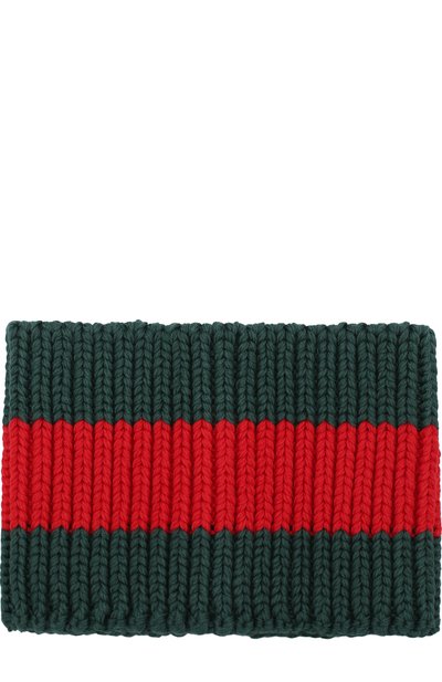 Повязка на голову с контрастной отделкой GUCCI, арт. 495490/4K111, фото 1