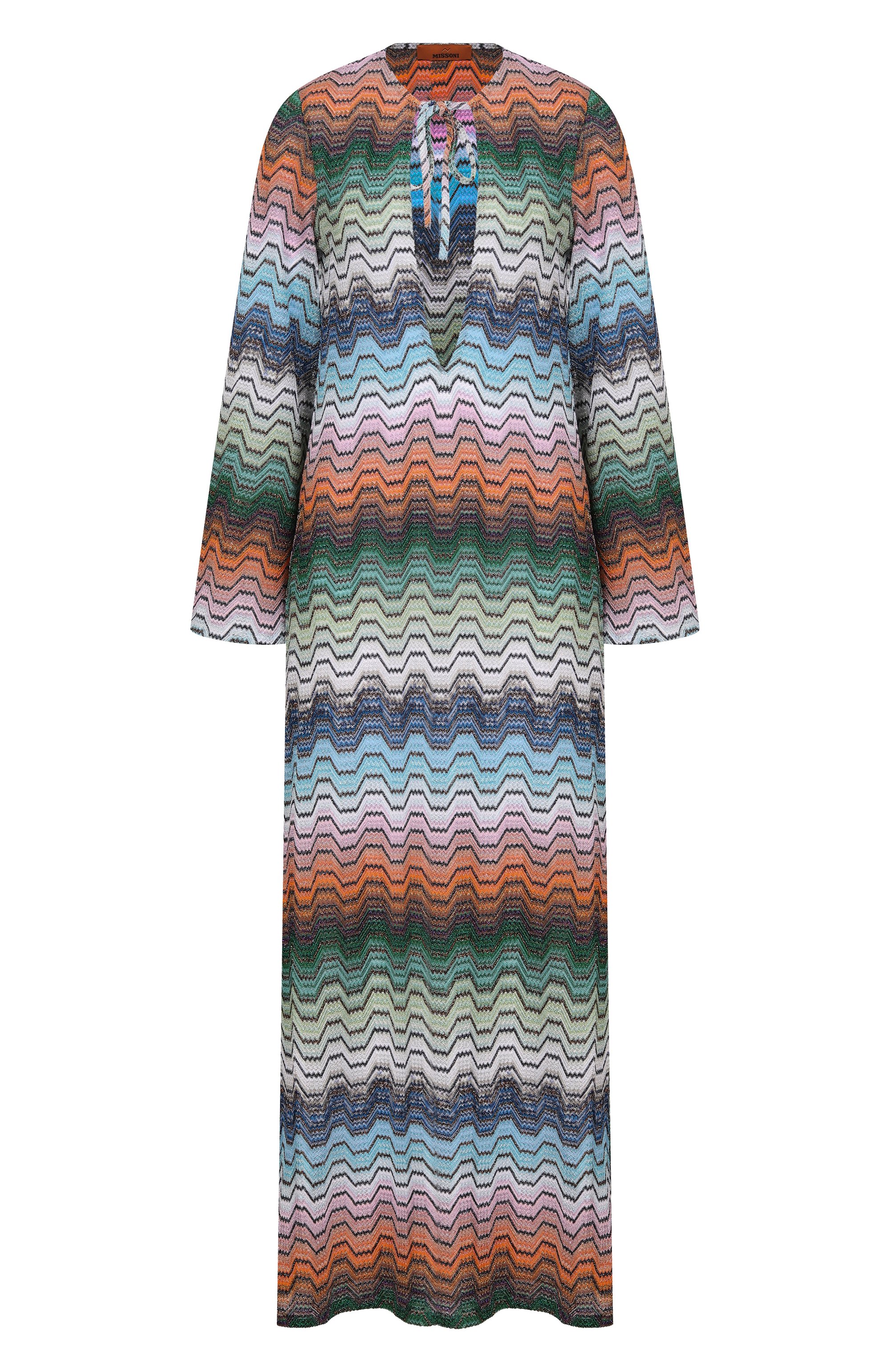 Платье из вискозы MISSONI разноцветного цвета по цене 156000 руб., арт. MC26SQ04/BR015D, фото 1 Платье из вискозы MISSONI, арт. MC26SQ04/BR015D, фото 1