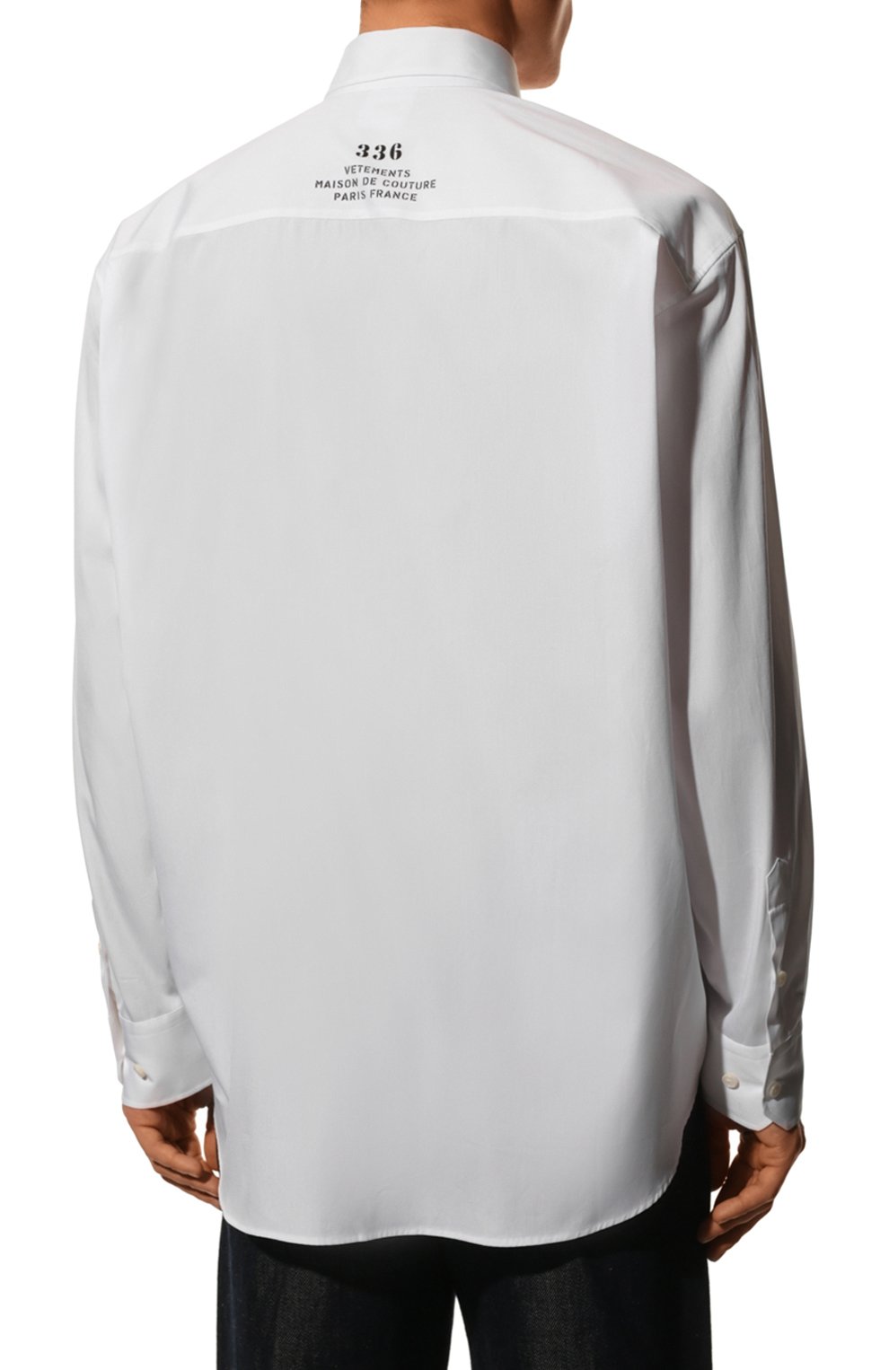 Хлопковая рубашка VETEMENTS, арт. UA53SH450W 1001/M, фото 4