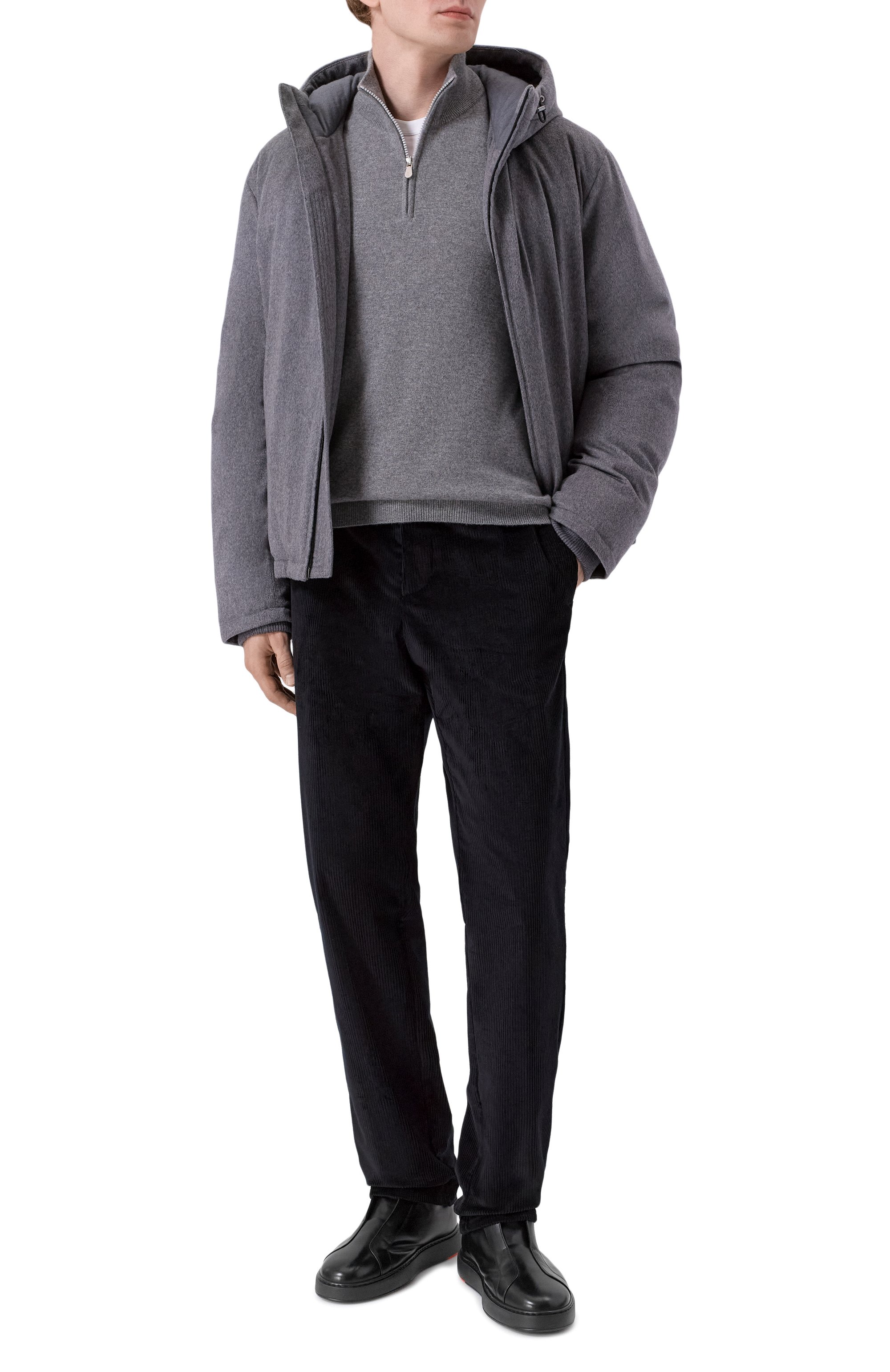 Кожаные кеды cleanic SANTONI, арт. MBCG22105NEAP0IL, фото 2