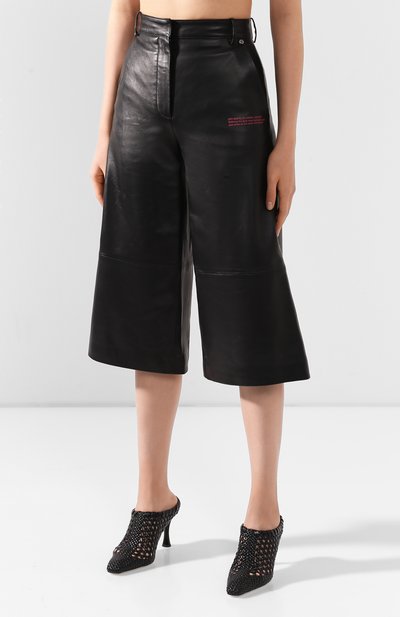 Кожаные кюлоты OFF-WHITE, арт. 0WJB006R20F990681000, фото 3