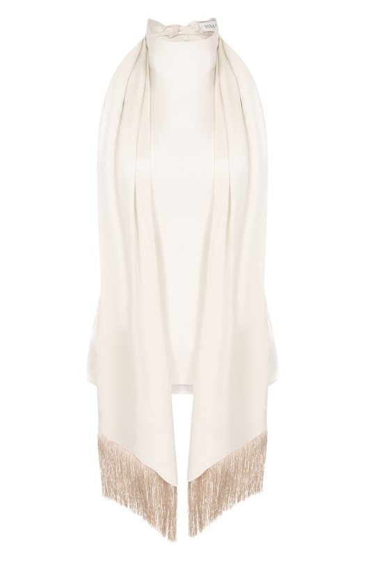 Атласный топ Nina Ricci 25ACT0022/VI0530 Белый 25ACT0022/VI0530