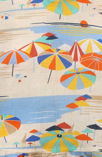 Льняной топ LORO PIANA разноцветного цвета по цене 42300 руб., арт. FAM0361, фото 3 Льняной топ LORO PIANA, арт. FAM0361, фото 3