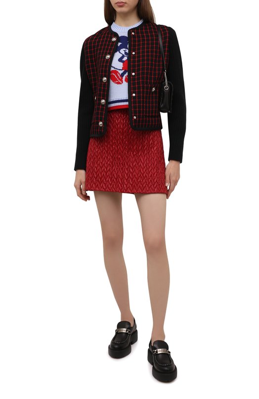 Юбка Miu Miu MG1687-1ZQU-F0011 Красный  MG1687-1ZQU-F0011 Фото 2