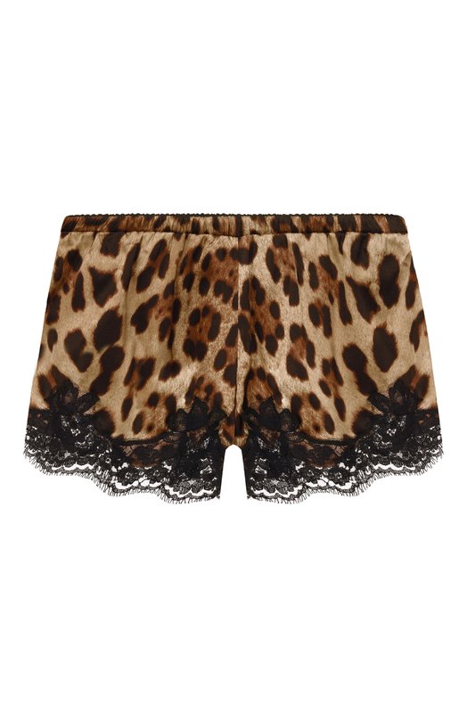 Шорты из шелка и хлопка Dolce & Gabbana 03A02T/0N021 Леопардовый 03A02T/0N021
