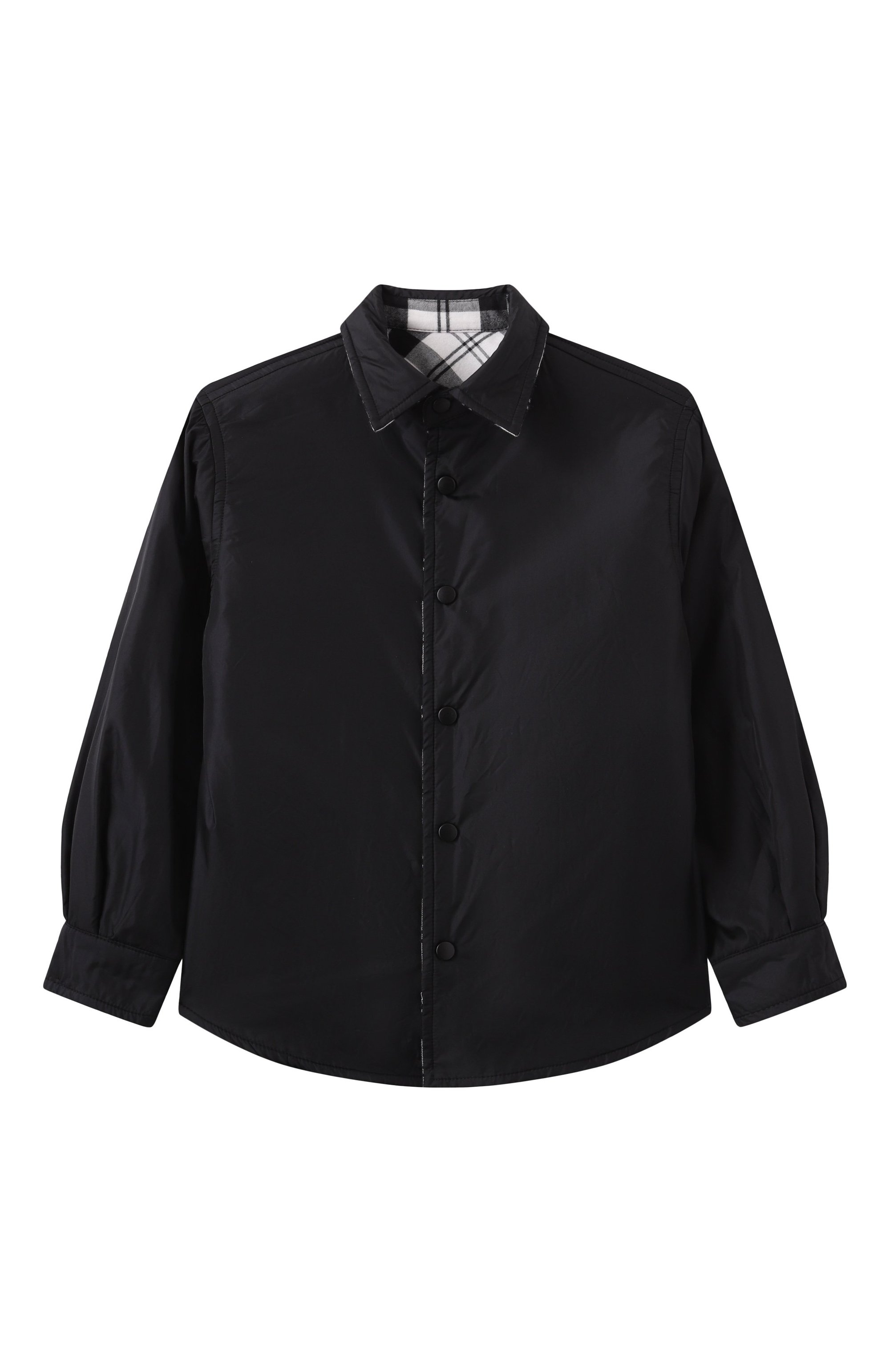 Двусторонняя куртка-рубашка ASPESI черно-белого цвета по цене 36400 руб., арт. F24036GMC3153/14A-16A, фото 4 Двусторонняя куртка-рубашка ASPESI, арт. F24036GMC3153/14A-16A, фото 4