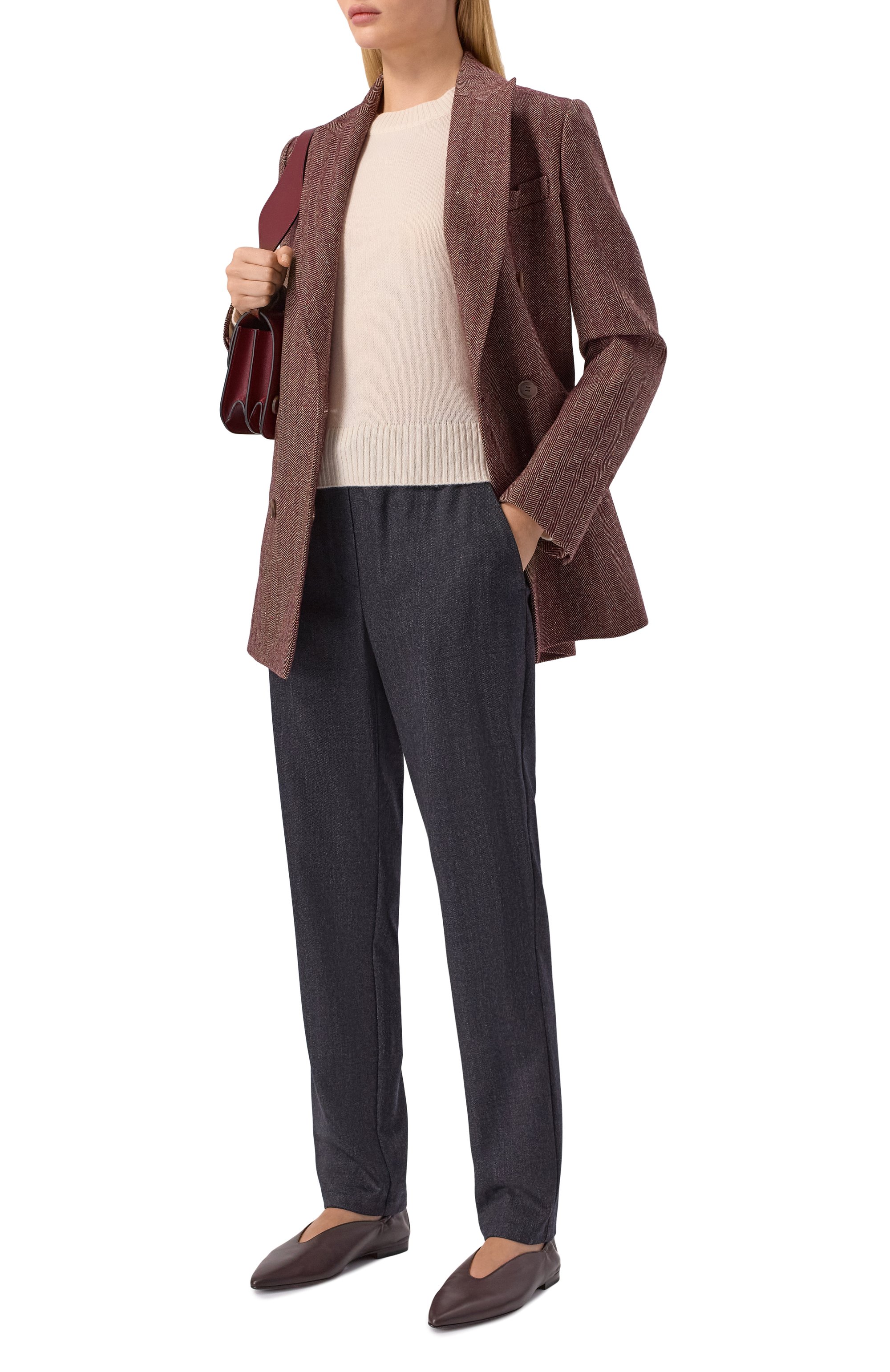 Шерстяные брюки LORENA ANTONIAZZI, арт. PA80D/4998, фото 2