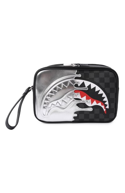 Косметичка silver side drip black check SPRAYGROUND, арт. 910B8928NSZ/SILVER SIDE DRIP BLACK CHECK BRICK T0I