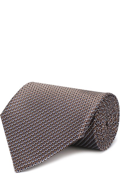 Мужской шелковый галстук с узором ZEGNA, арт. Z3D14/1XW