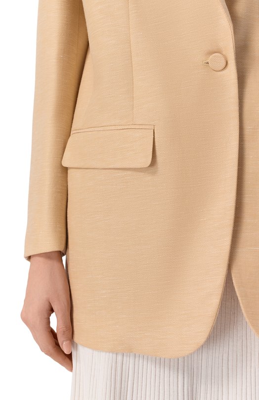 Жакет из кашемира и льна Colombo GI00502/77528-U Жёлтый  GI00502/77528-U Фото 5