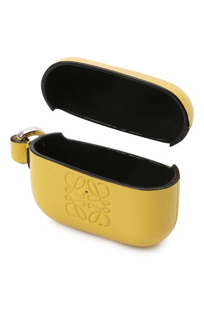 Кожаный чехол для airpods pro LOEWE желтого цвета по цене 43650 руб., арт. C500036X01, фото 4 Кожаный чехол для airpods pro LOEWE, арт. C500036X01, фото 4