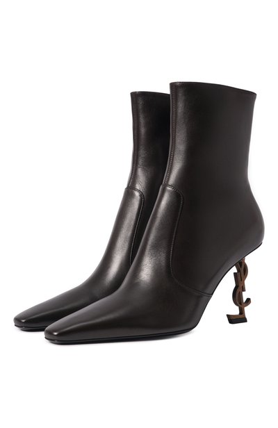 Женские кожаные ботильоны opyum SAINT LAURENT, арт. A0027U/AAGXG