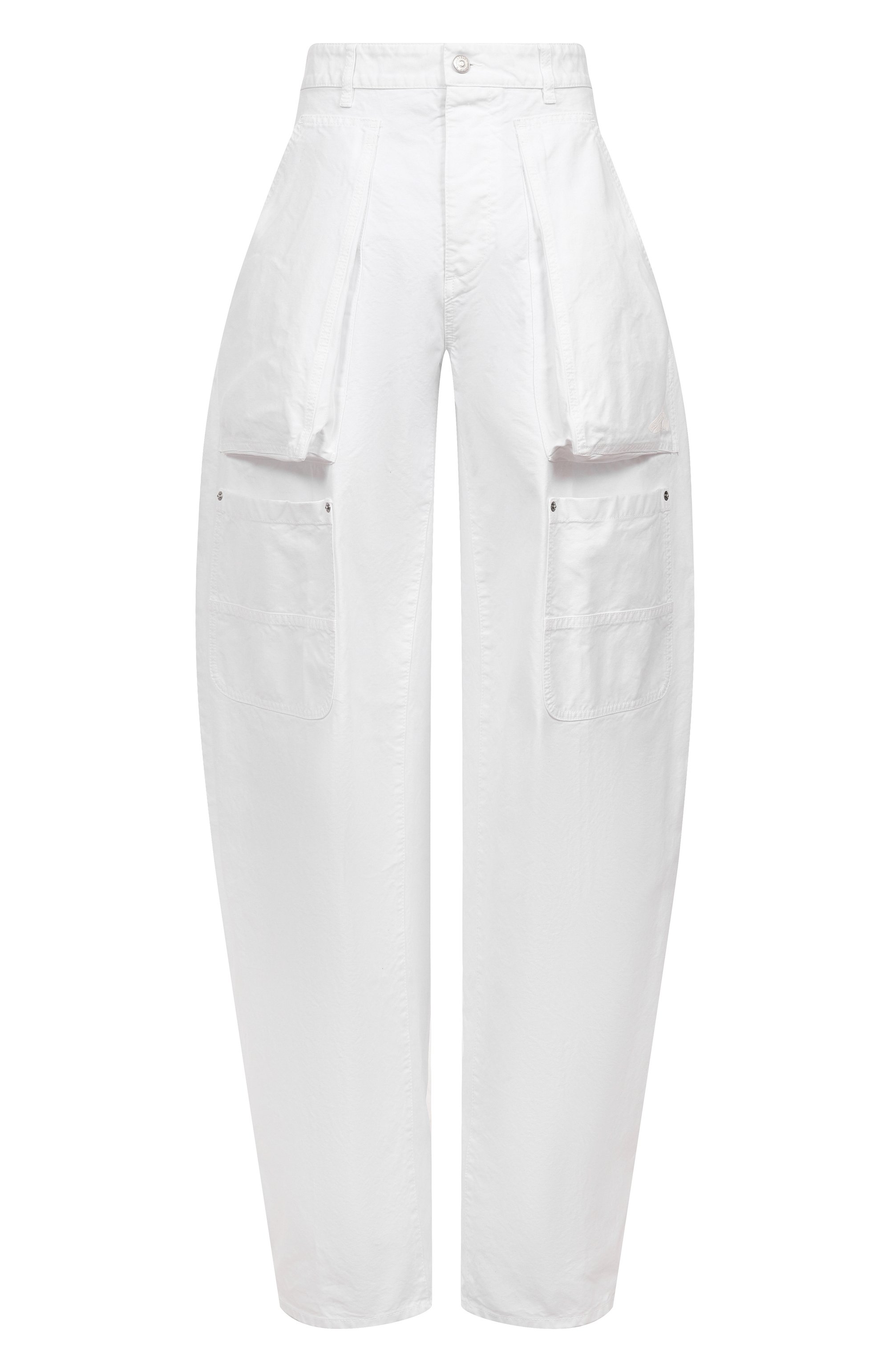 Хлопковые брюки-карго DSQUARED2 белого цвета по цене 63950 руб., арт. S80KA0049/D35106, фото 1 Хлопковые брюки-карго DSQUARED2, арт. S80KA0049/D35106, фото 1