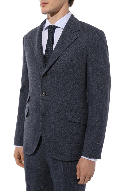 Костюм из шерсти и шелка BRUNELLO CUCINELLI темно-синего цвета по цене 632500 руб., арт. MY452LDWH, фото 3 Костюм из шерсти и шелка BRUNELLO CUCINELLI, арт. MY452LDWH, фото 3