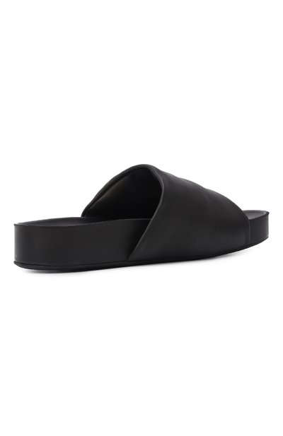 Кожаные шлепанцы UMA WANG черного цвета по цене 83000 руб., арт. US9574, фото 4 Кожаные шлепанцы UMA WANG, арт. US9574, фото 4