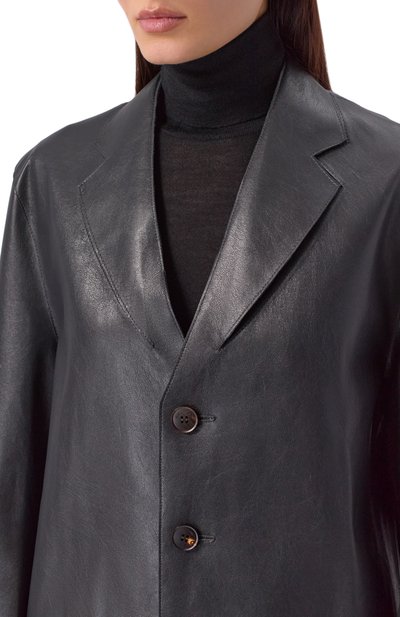 Жакет из экокожи GOOROO черного цвета по цене 237060 руб., арт. LJT002-9073-900-FW25/26, фото 5 Жакет из экокожи GOOROO, арт. LJT002-9073-900-FW25/26, фото 5