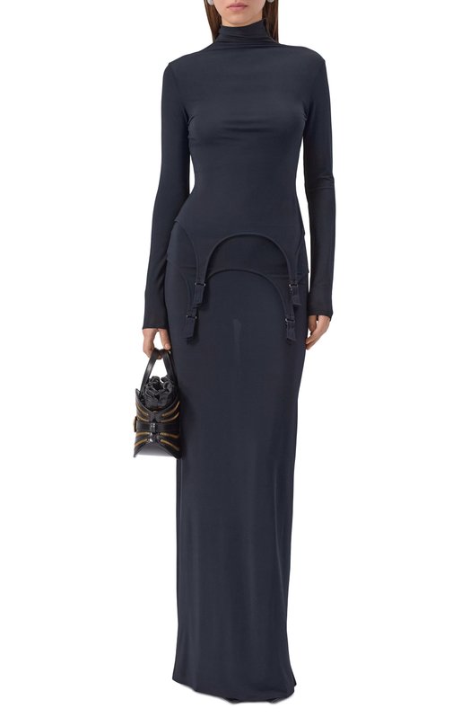 Топ из вискозы Jean Paul Gaultier 25/04-W-T0384/J025 Синий  25/04-W-T0384/J025 Фото 2