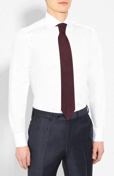 Хлопковая сорочка ZEGNA, арт. 701222/9MS0BA, фото 4