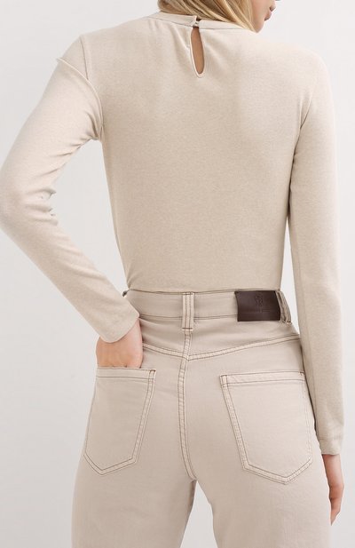 Хлопковый лонгслив BRUNELLO CUCINELLI, арт. M0TC8BJ300, фото 4