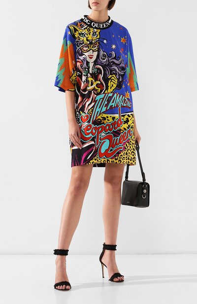 Хлопковое платье DOLCE & GABBANA разноцветного цвета по цене 78950 руб., арт. F8L15T/G7R0K, фото 2 Хлопковое платье DOLCE & GABBANA, арт. F8L15T/G7R0K, фото 2