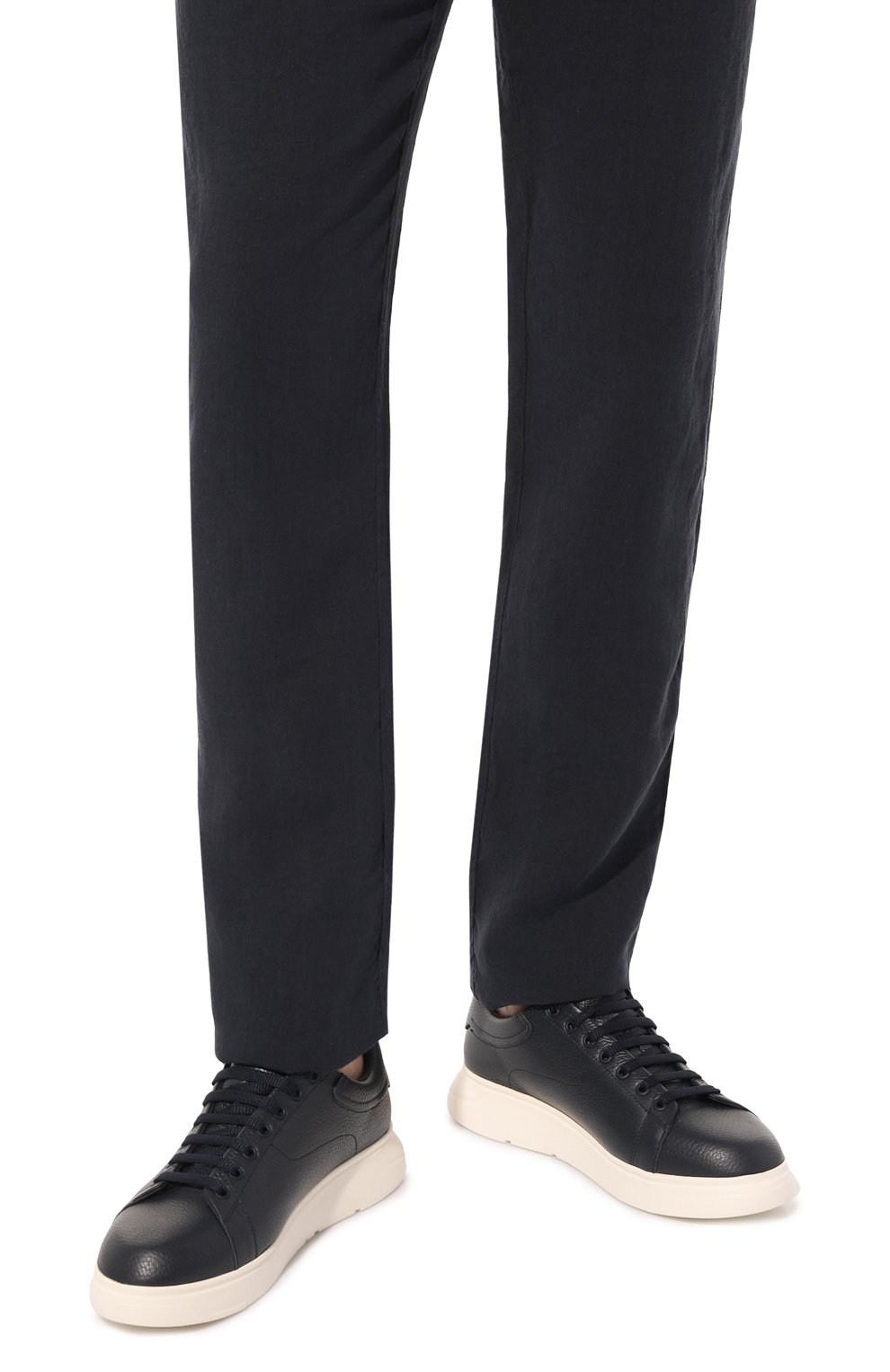 Кожаные кеды EMPORIO ARMANI, арт. X4X264/XF768, фото 3