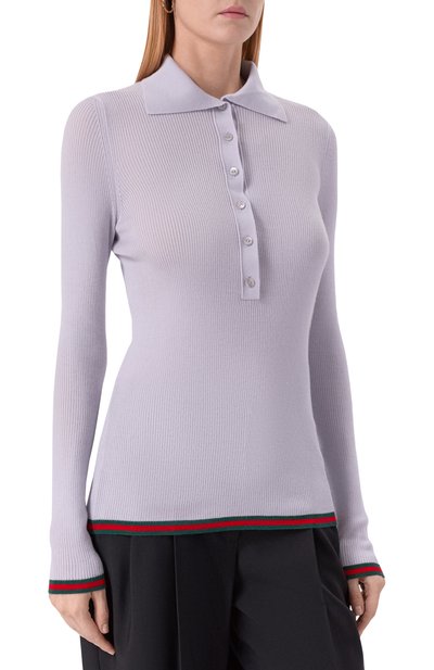 Поло из кашемира и шелка GUCCI, арт. 810315/XKD8J, фото 3